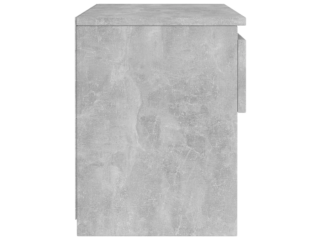 2er-Set Nachttische Nachtschrank Betongrau 40x30x39 cm Holzwerkstoff -RN82676