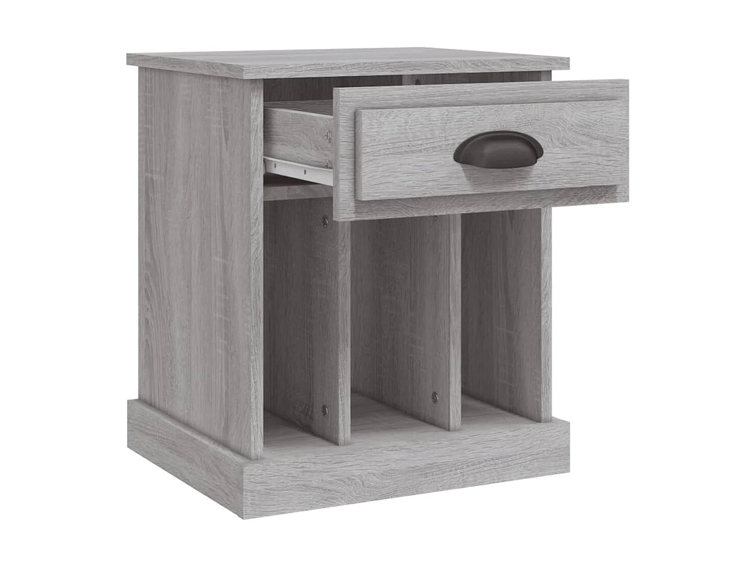 2er-Set Nachttische Nachtschrank Grau Sonoma 43x36x50 cm -RN91570