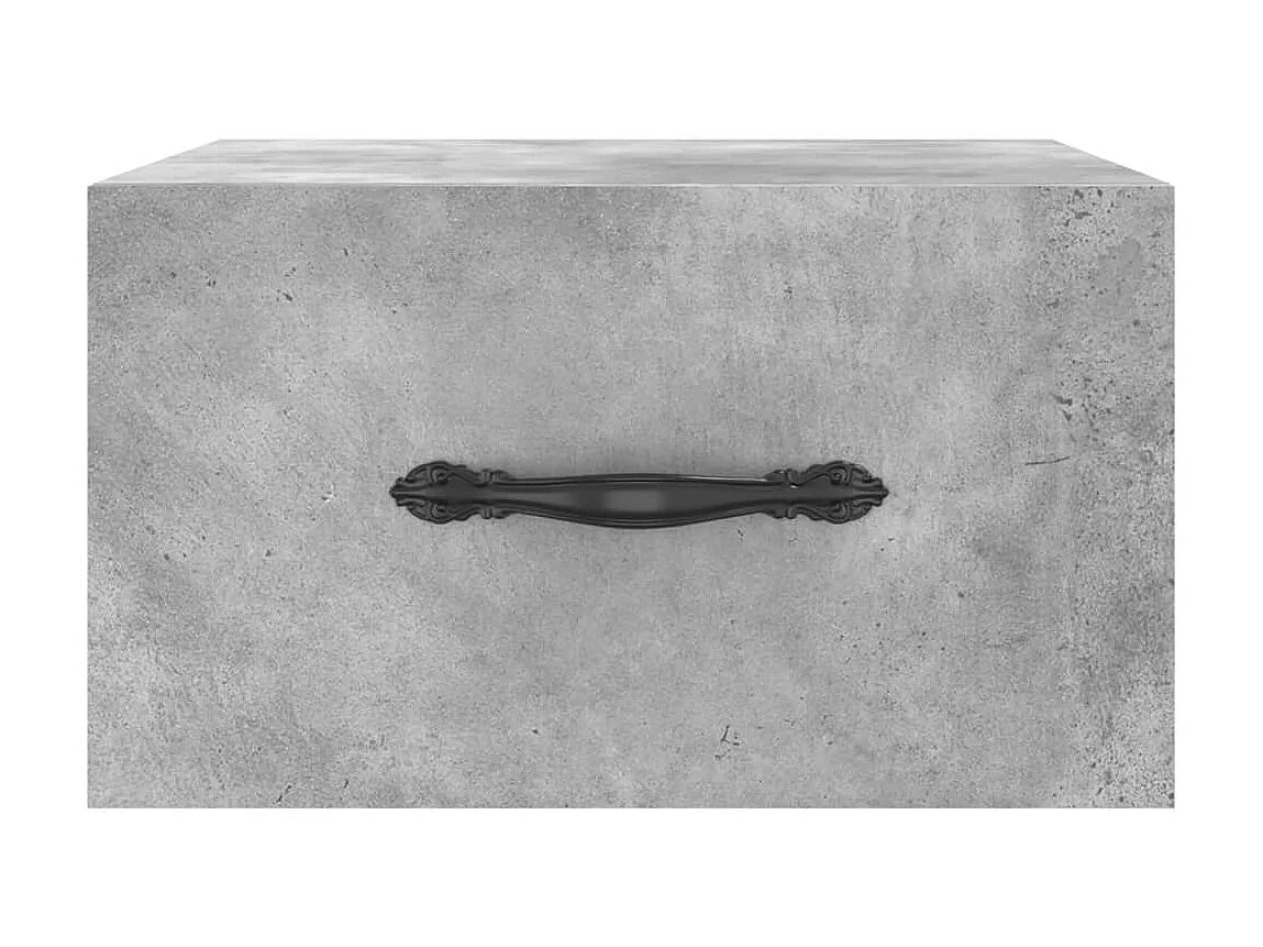 Wand-Nachttisch Betongrau Nachtschrank 35x35x20 cm -RN84454