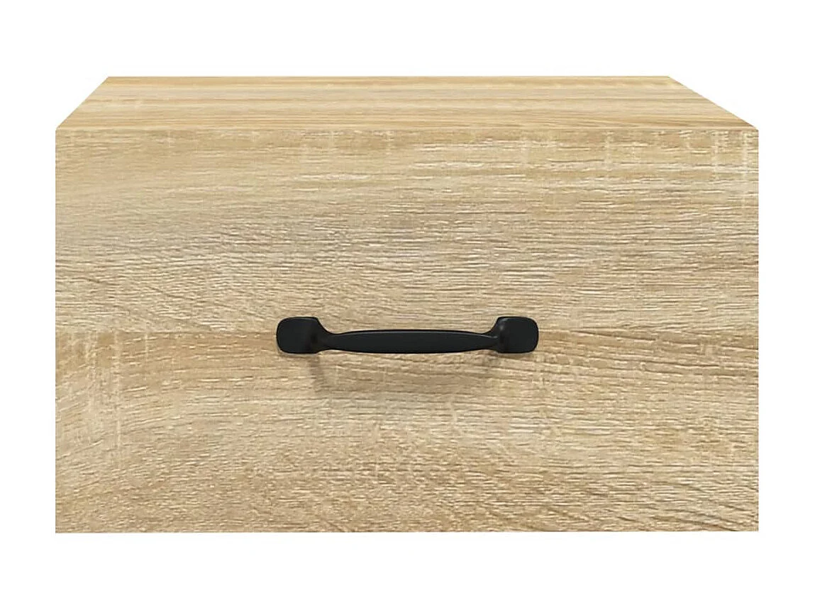 2er-Set Wand-Nachttische Nachtschrank Sonoma-Eiche 35x35x20 cm -RN89486