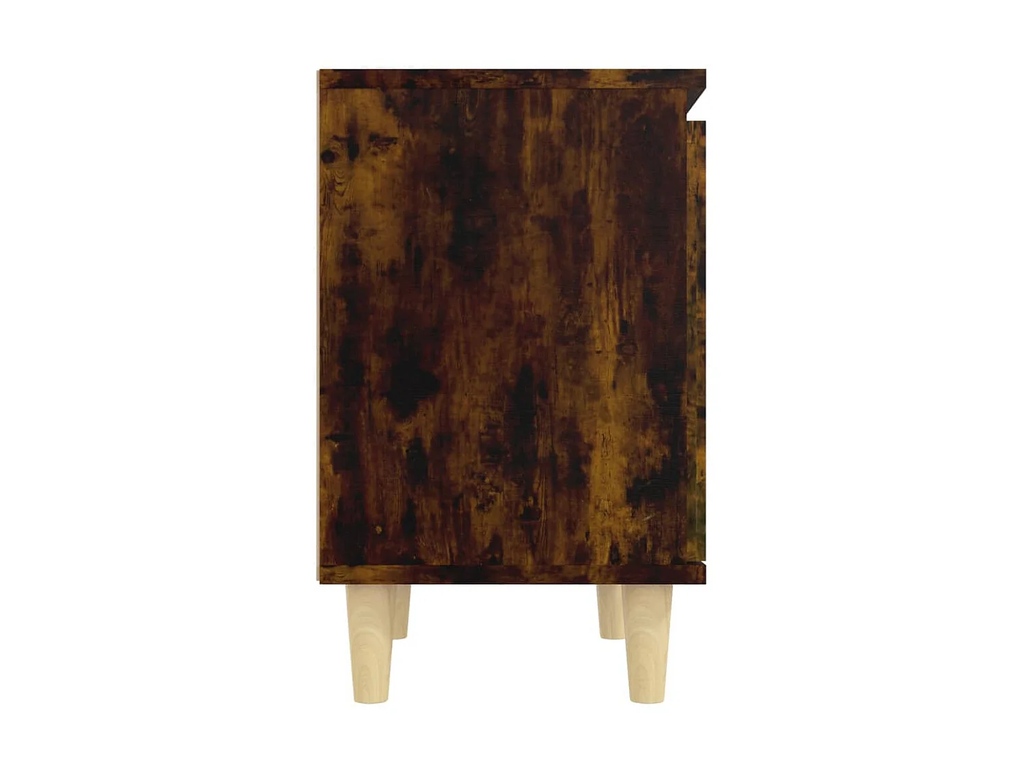 2er-Set Nachttische Nachtschrank Massivholz-Beine Räuchereiche 40x30x50 cm -RN10858