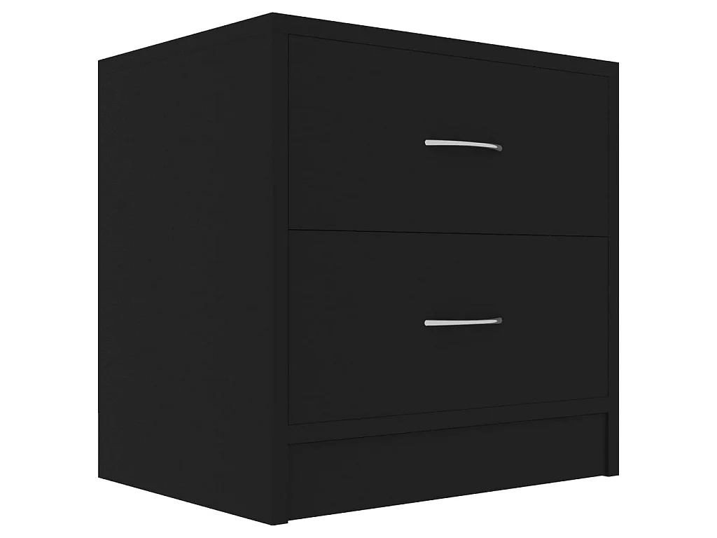 Nachttisch Nachtschrank Schwarz 40x30x40 cm Holzwerkstoff -RN22694