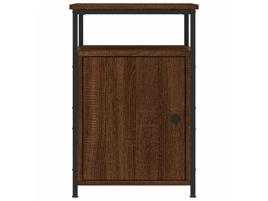 2er-Set Nachttische Nachtschrank Braun Eichen-Optik 40x42x60 cm Holzwerkstoff -RN41654