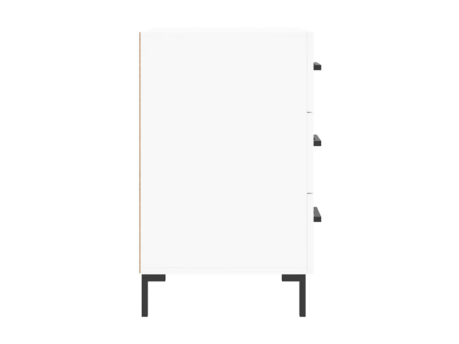 Nachttisch Nachtschrank Weiß 40x40x66 cm Holzwerkstoff -RN85692