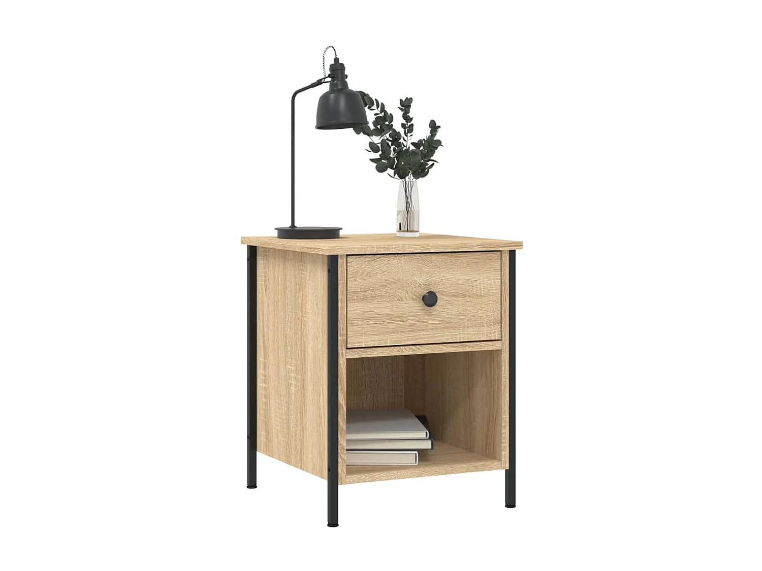 Nachttisch Nachtschrank Sonoma-Eiche 40x42x50 cm Holzwerkstoff -RN52537