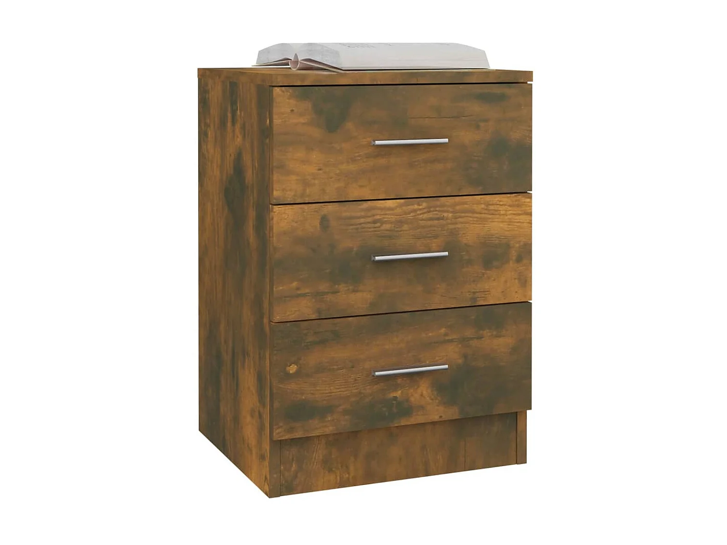 2er-Set Nachttische Nachtschrank Räuchereiche 38x35x56 cm Holzwerkstoff -RN26984