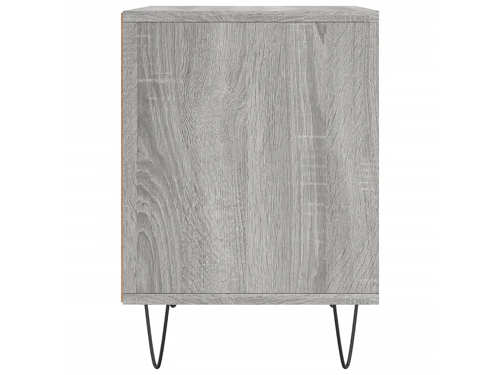 2er-Set Nachttische Nachtschrank Grau Sonoma 40x35x50 cm Holzwerkstoff -RN72886