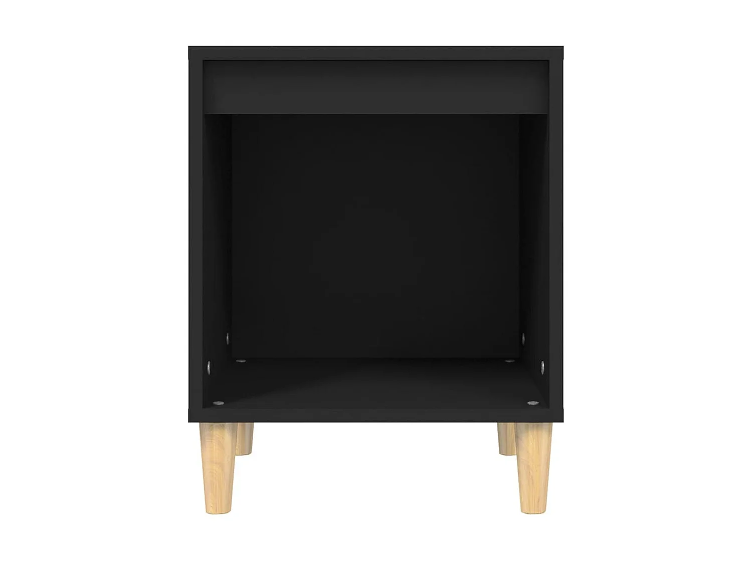 Nachttisch Nachtschrank Schwarz 40x35x50 cm Holzwerkstoff -RN75735