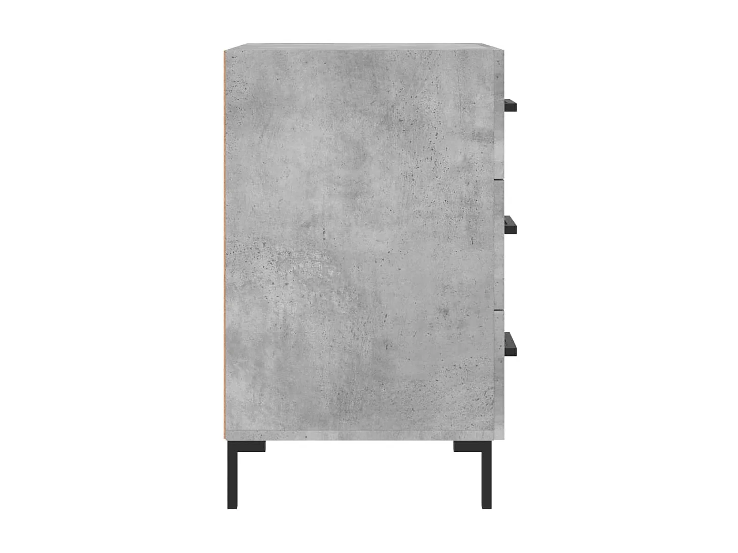 Nachttisch Betongrau Nachtschrank 40x40x66 cm Holzwerkstoff -RN67376