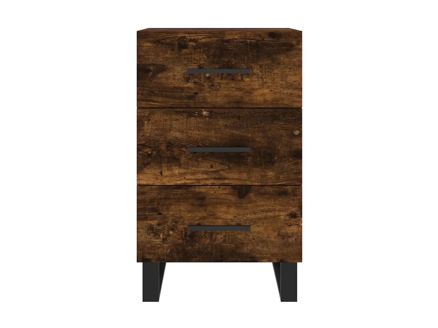 Nachttisch Nachtschrank Räuchereiche 40x40x66 cm Holzwerkstoff -RN92082