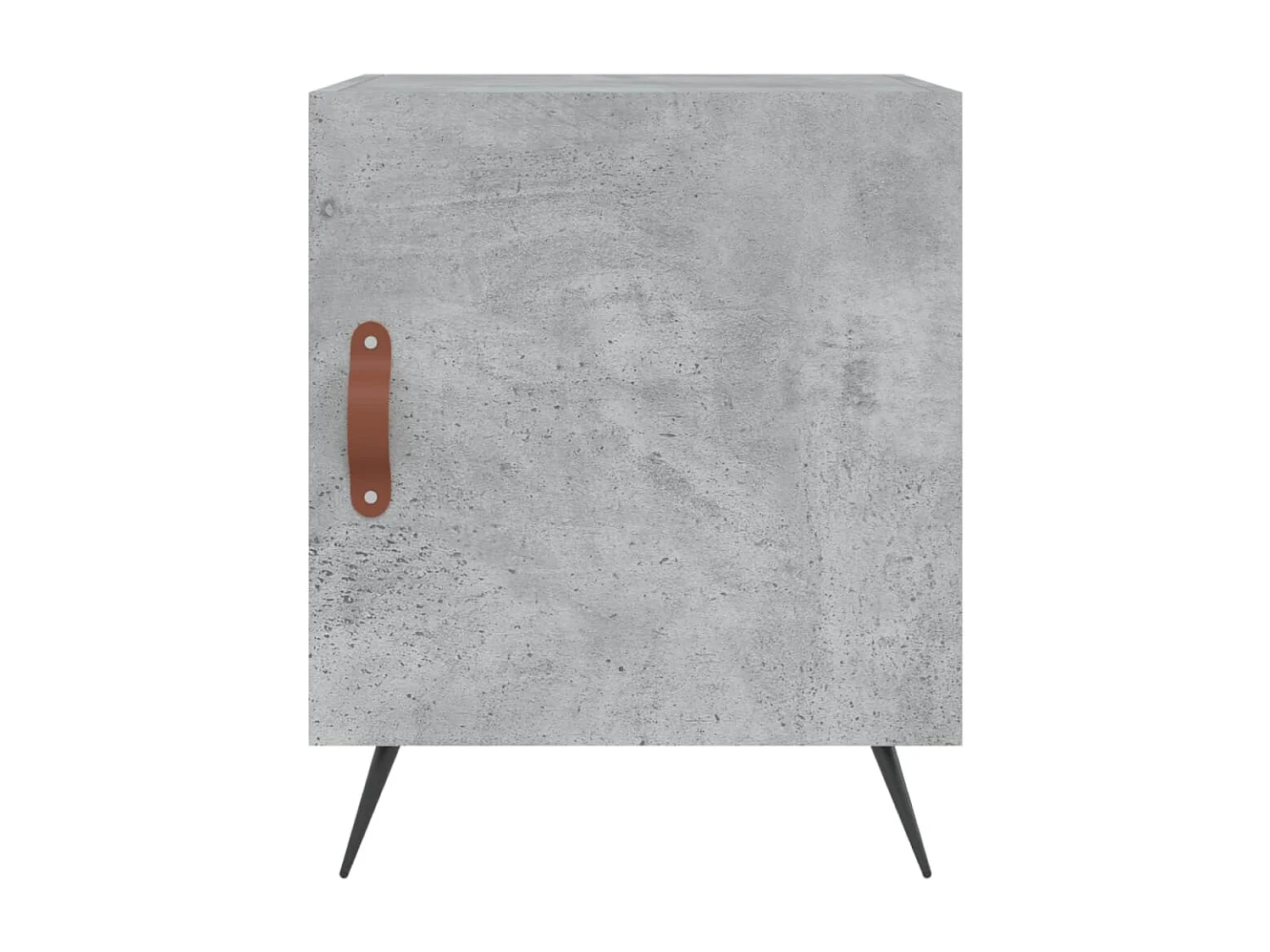 2er-Set Nachttische Nachtschrank Betongrau 40x40x50 cm Holzwerkstoff -RN53661