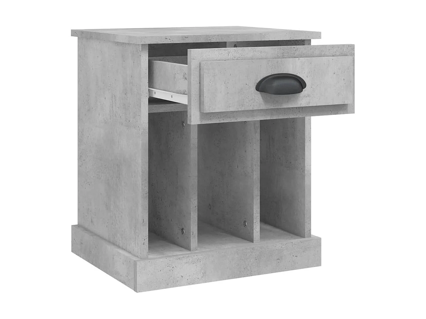 Nachttisch Betongrau Nachtschrank 43x36x50 cm -RN83123