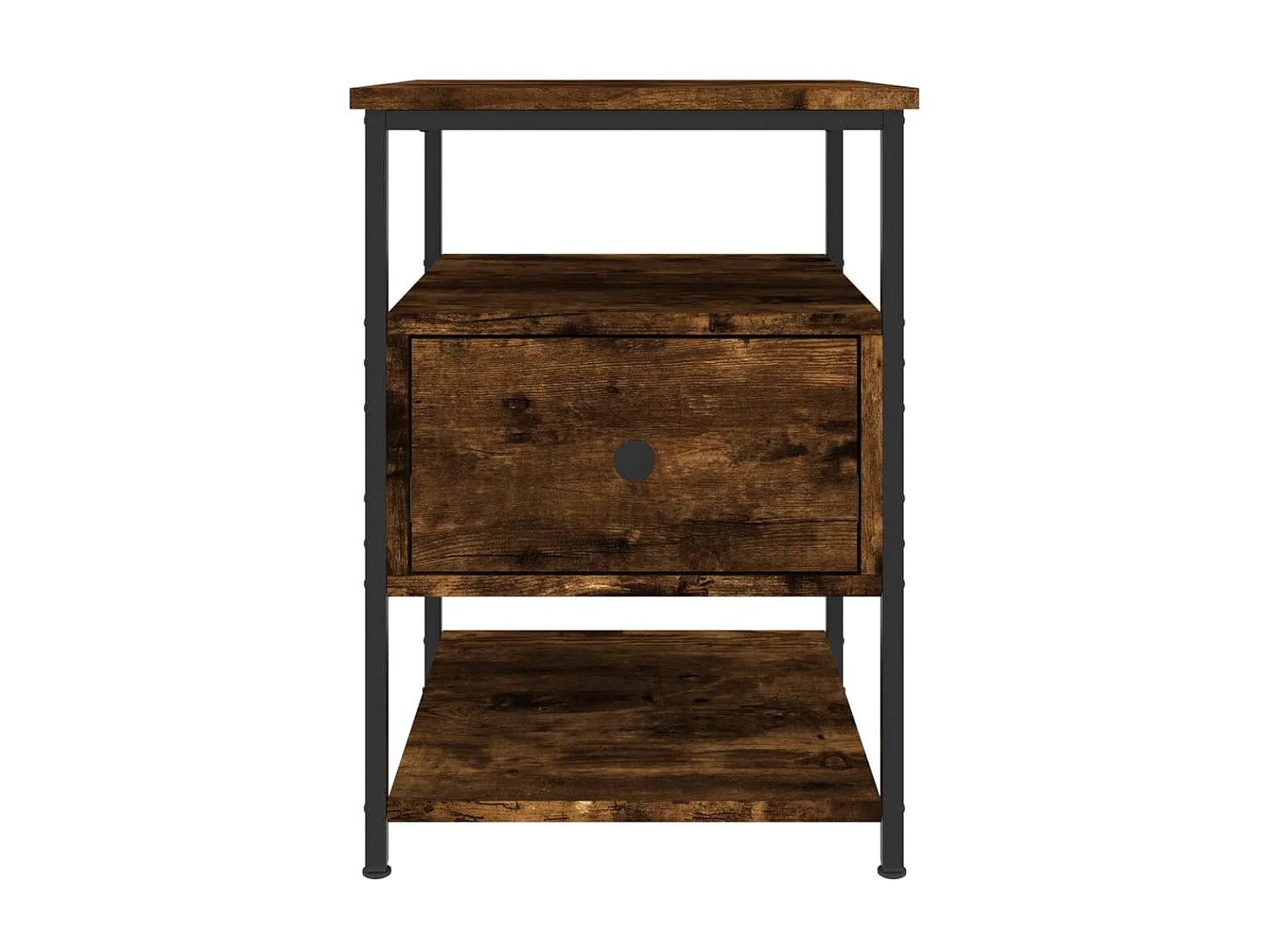 2er-Set Nachttische Nachtschrank Räuchereiche 40x42x56 cm Holzwerkstoff -RN55070