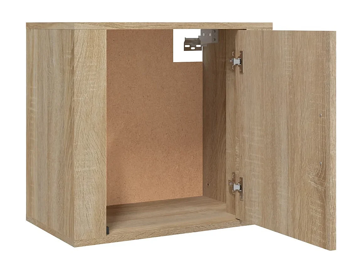 2er-Set Wand-Nachttische Nachtschrank Sonoma-Eiche 50x30x47 cm -RN14883