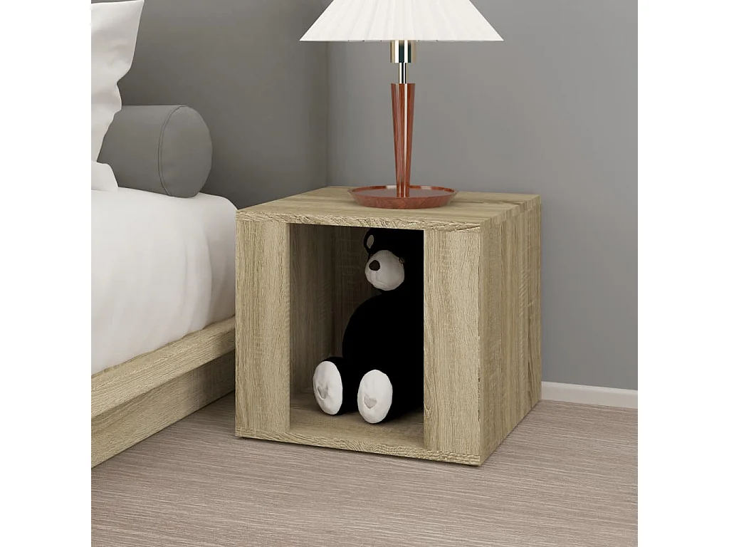 Nachttisch Nachtschrank Sonoma-Eiche 41x40x36 cm Holzwerkstoff -RN83431