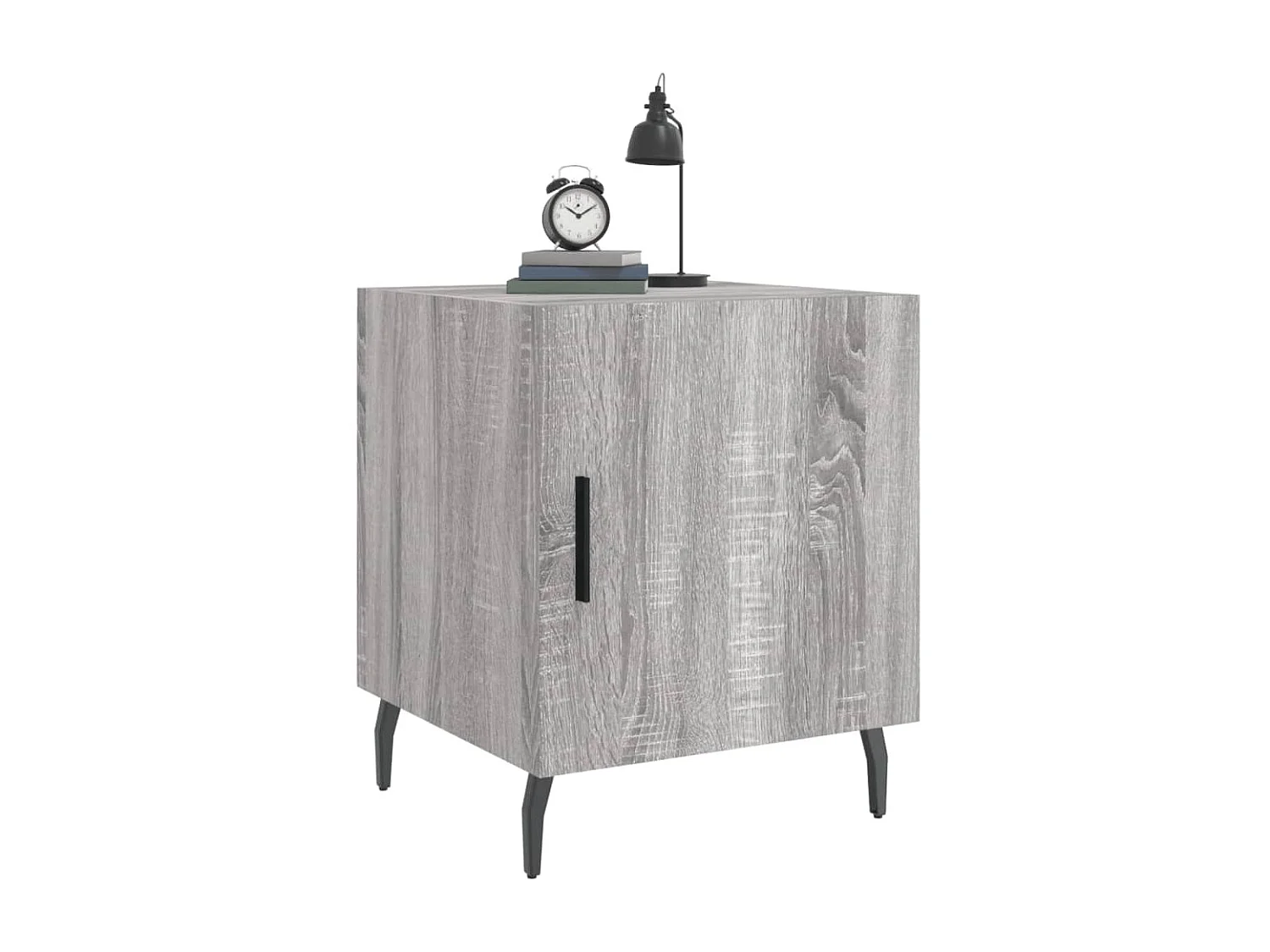 2er-Set Nachttische Nachtschrank Grau Sonoma 40x40x50 cm Holzwerkstoff -RN69792