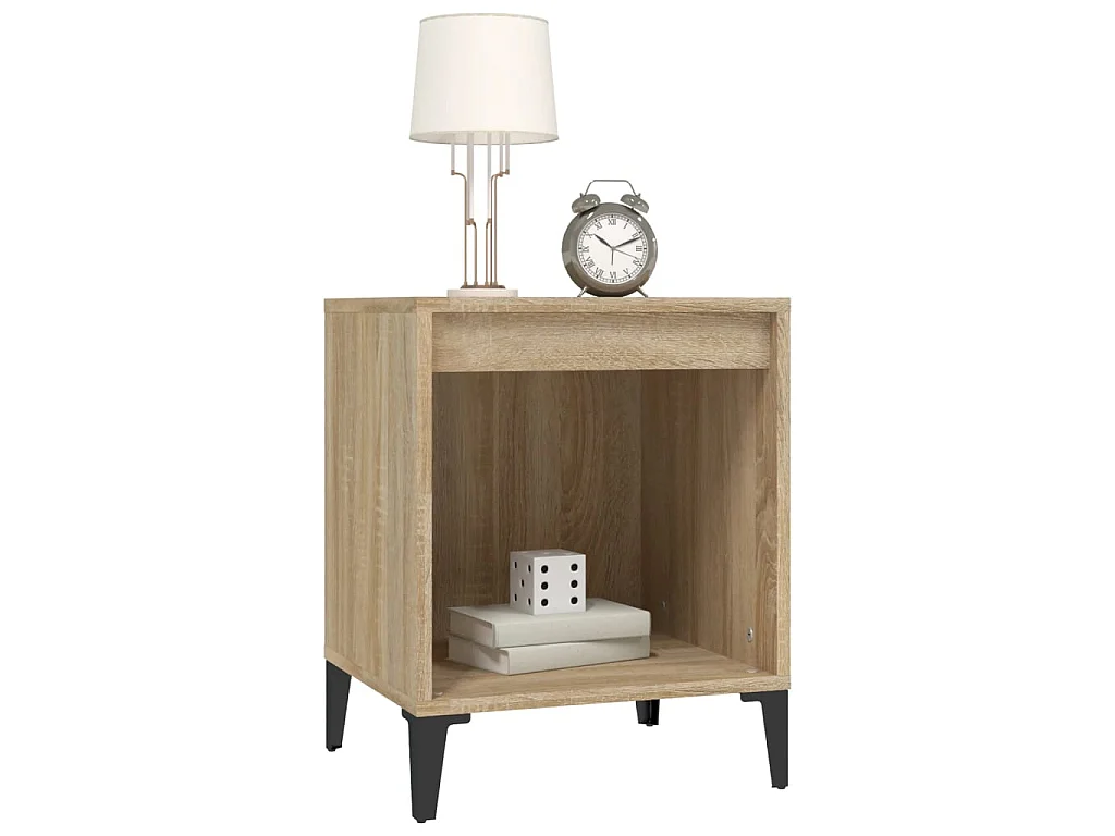 Nachttisch Nachtschrank Sonoma-Eiche 40x35x50 cm -RN61514