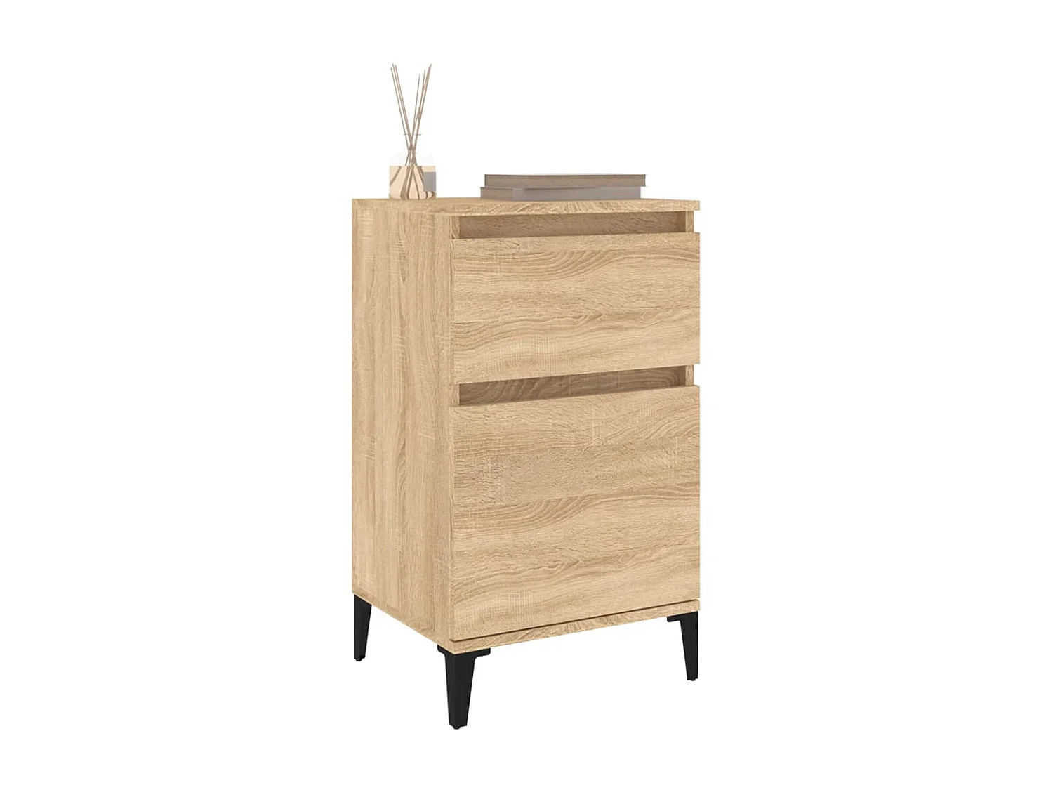 2er-Set Nachttische Nachtschrank Sonoma-Eiche 40x35x70 cm -RN99598