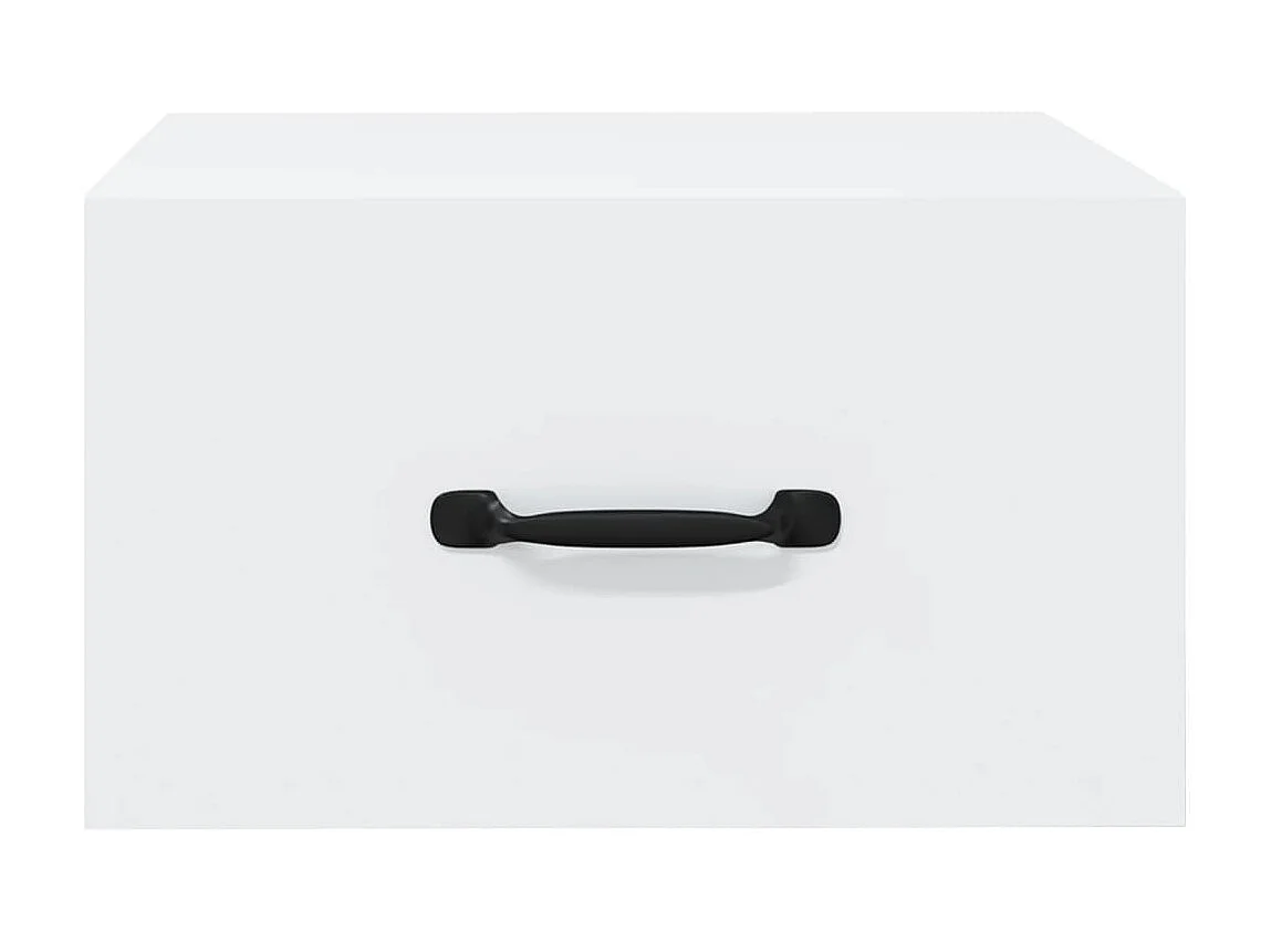Wand-Nachttisch Nachtschrank Weiß 35x35x20 cm -RN39184