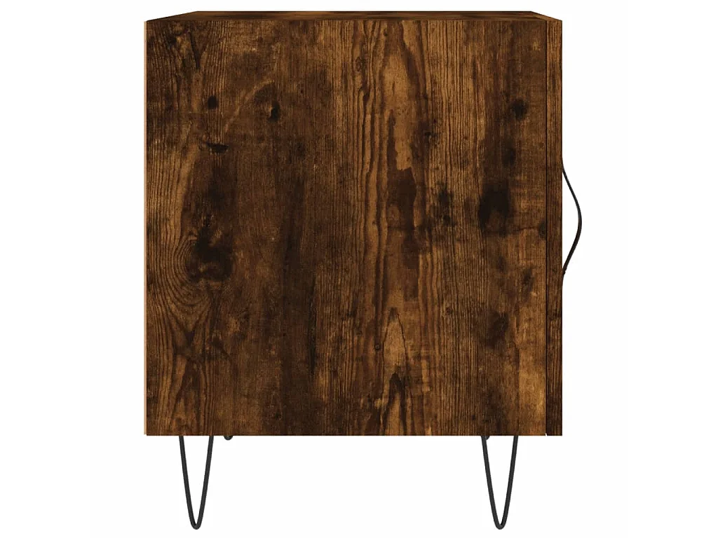 Nachttisch Nachtschrank Räuchereiche 40x40x50 cm Holzwerkstoff -RN70603