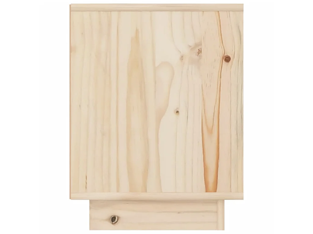 2er-Set Nachttische Nachtschrank 40x30x40 cm Massivholz Kiefer -RN83015