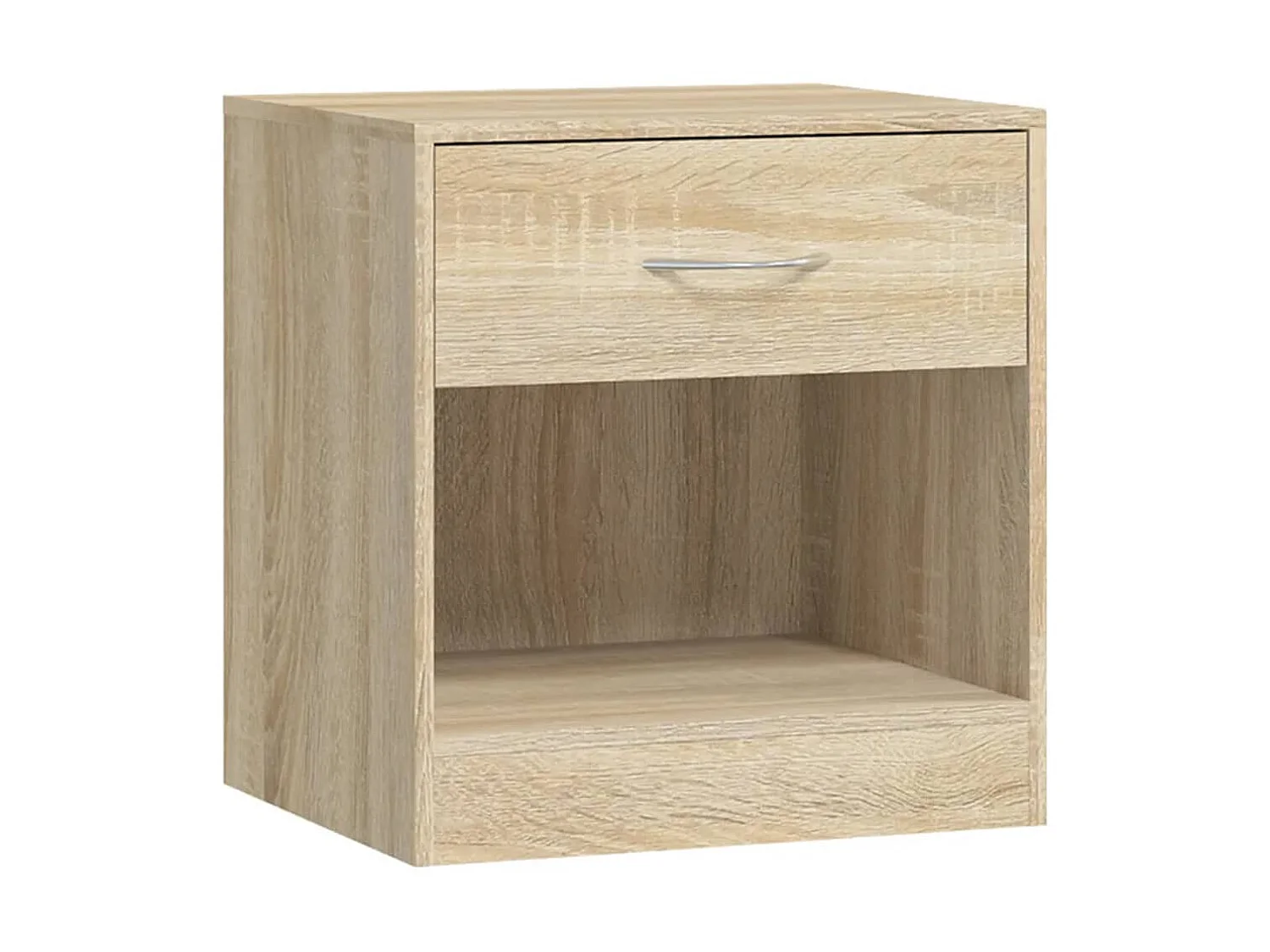 2er-Set Nachttisch Nachtschränke mit Schublade Eichenfarben -RN85148