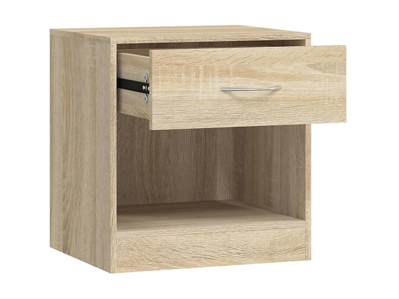 2er-Set Nachttisch Nachtschränke mit Schublade Eichenfarben -RN85148