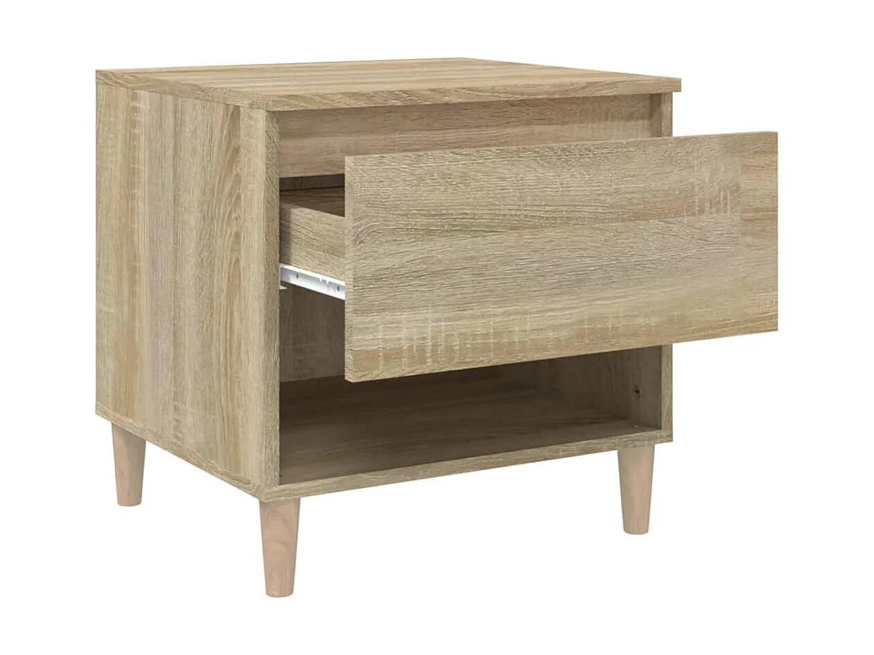 2er-Set Nachttische Nachtschrank Sonoma-Eiche 50x46x50 cm Holzwerkstoff -RN48367