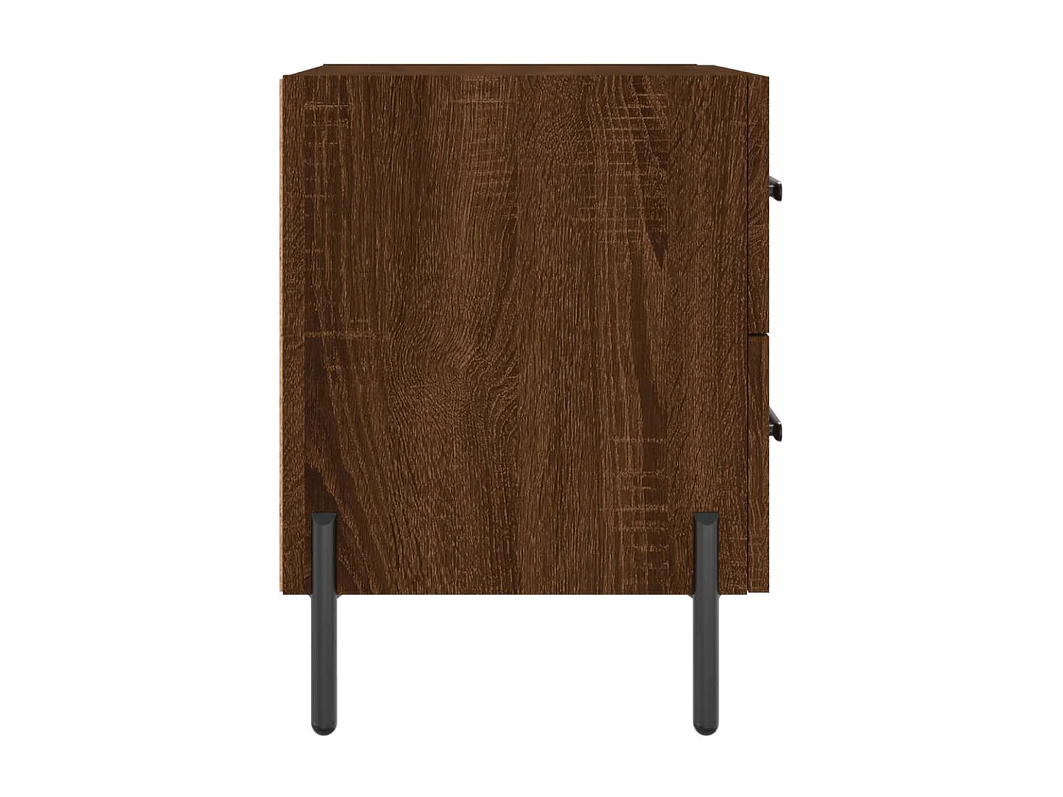 2er-Set Nachttische Nachtschrank Braun Eichen-Optik 40x35x47,5cm Holzwerkstoff -RN16105