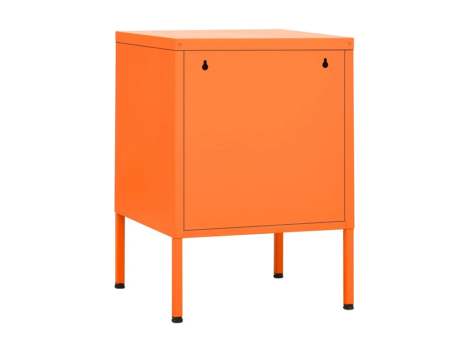 Nachttisch Nachtschrank Orange 35x35x51 cm Stahl -RN20714