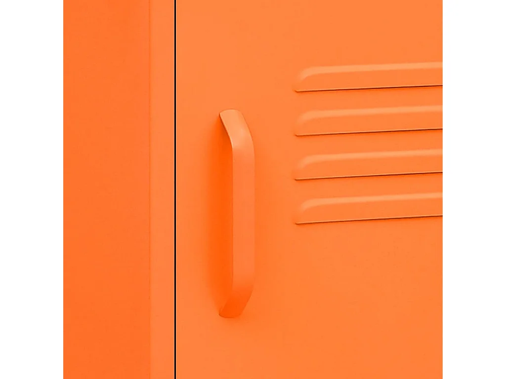 Nachttisch Nachtschrank Orange 35x35x51 cm Stahl -RN20714
