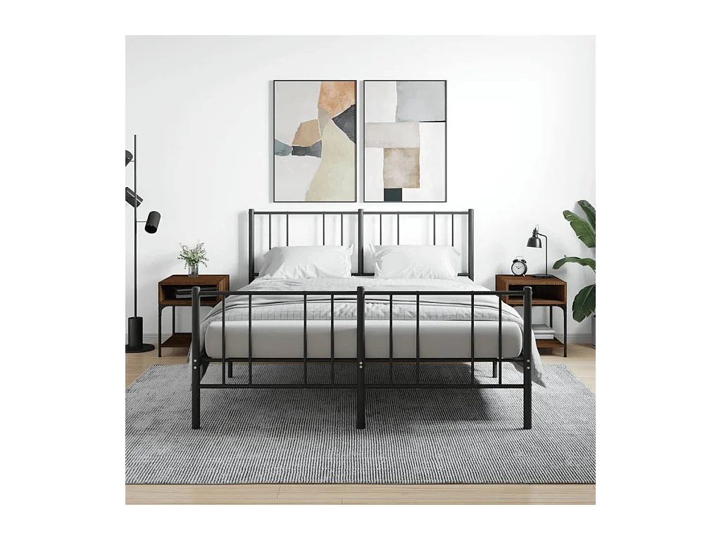 2er-Set Nachttische Nachtschrank Braun Eichen-Optik 40x41x50 cm Holzwerkstoff -RN97396