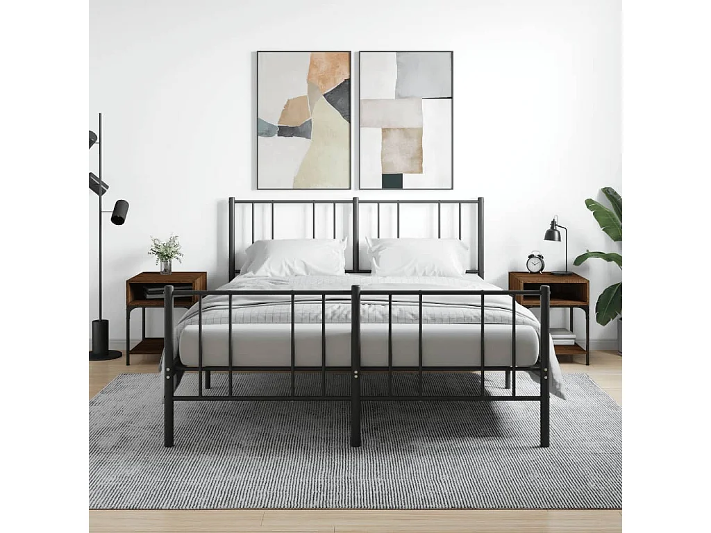 2er-Set Nachttische Nachtschrank Braun Eichen-Optik 40x41x50 cm Holzwerkstoff -RN97396