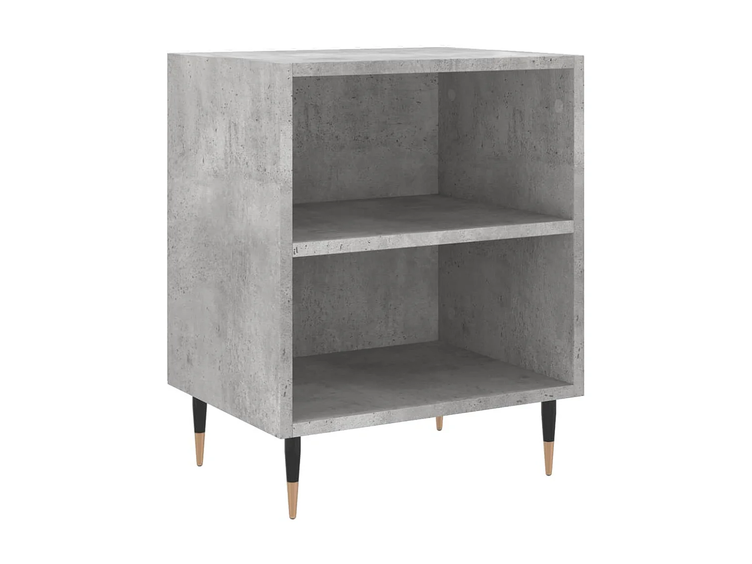 2er-Set Nachttische Nachtschrank Betongrau 40x30x50 cm Holzwerkstoff -RN54524