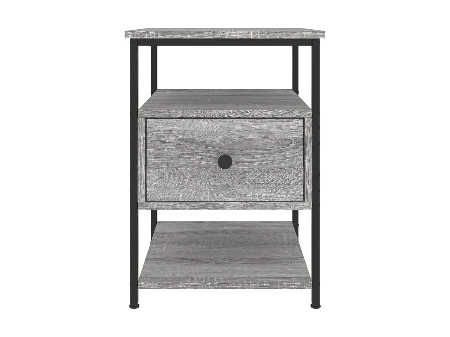 2er-Set Nachttische Nachtschrank Grau Sonoma 40x42x56 cm Holzwerkstoff -RN24297