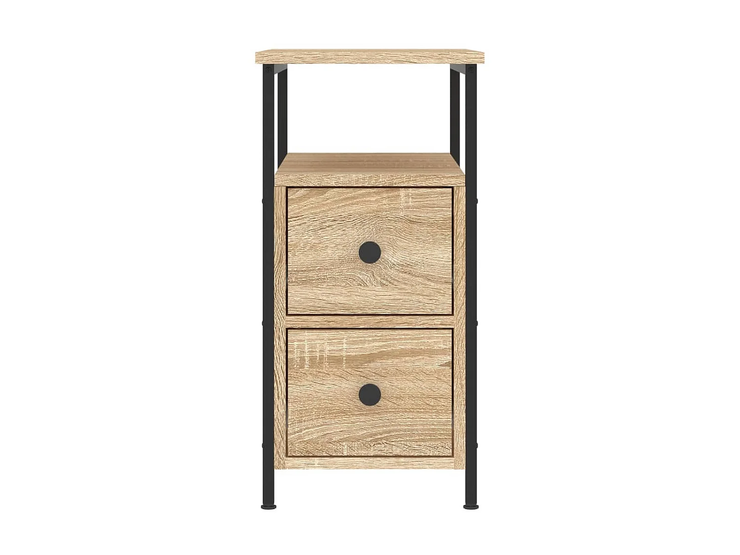 2er-Set Nachttische Nachtschrank Sonoma-Eiche 30x60x60 cm Holzwerkstoff -RN60215