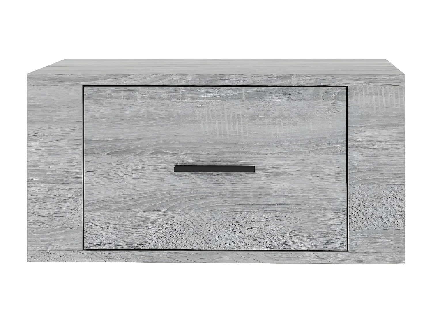 Wand-Nachttisch Grau Nachtschrank Sonoma 50x36x25 cm -RN36210