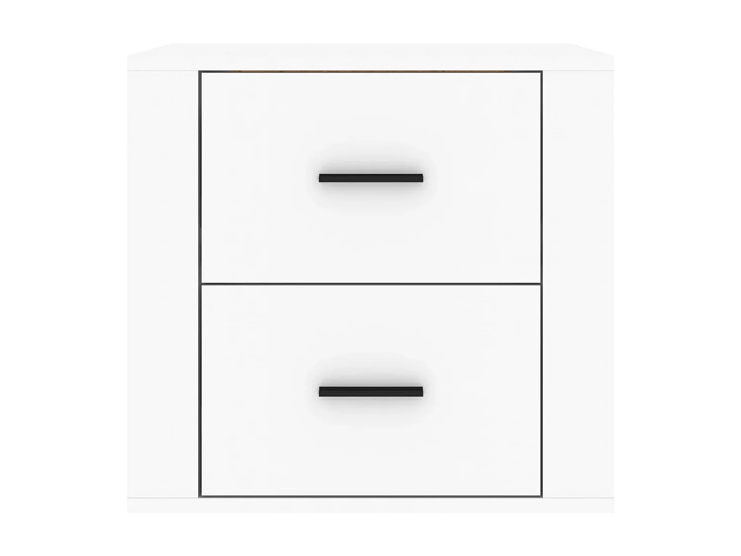 Wand-Nachttisch Nachtschrank Weiß 50x36x47 cm -RN85473