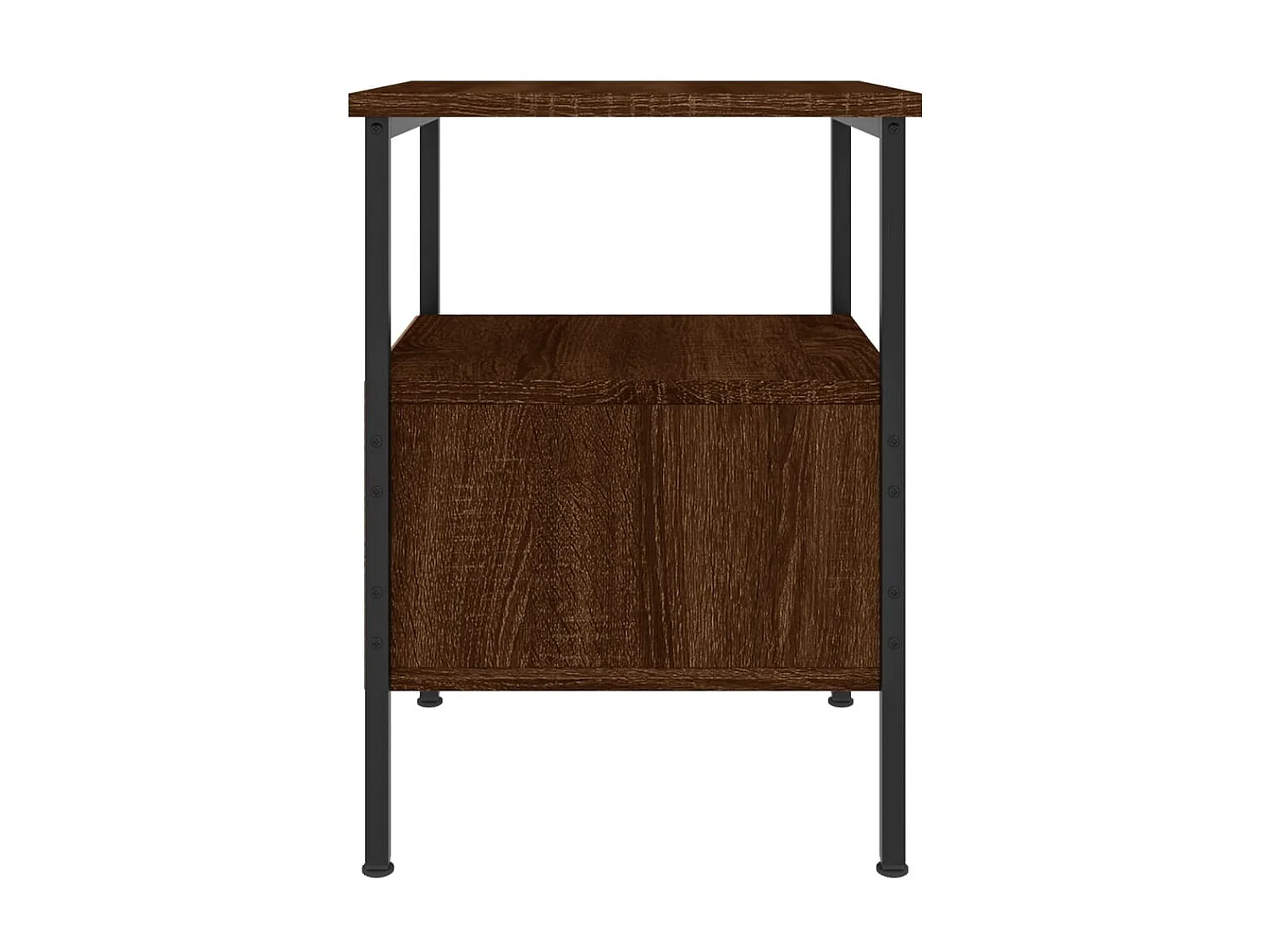 Nachttisch Nachtschrank Braun Eichen-Optik 34x36x50 cm Holzwerkstoff -RN90545