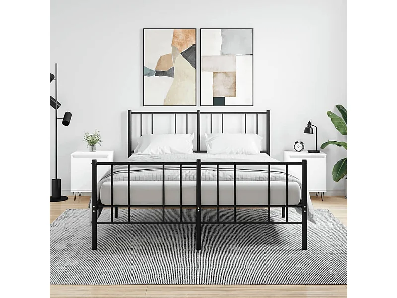 2er-Set Nachttische Nachtschrank Weiß 40x30x50 cm Holzwerkstoff -RN62706