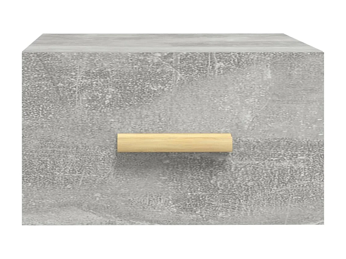 Wand-Nachttisch Betongrau Nachtschrank 35x35x20 cm -RN89643
