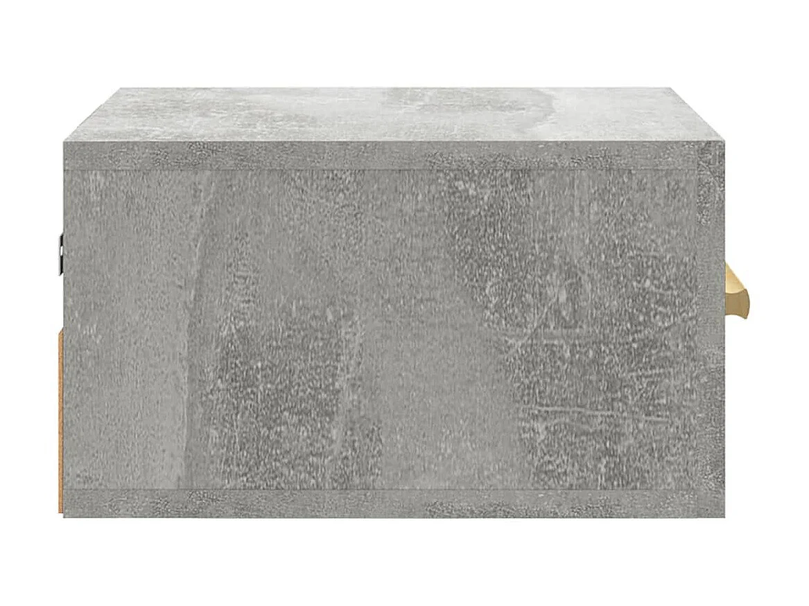Wand-Nachttisch Betongrau Nachtschrank 35x35x20 cm -RN89643
