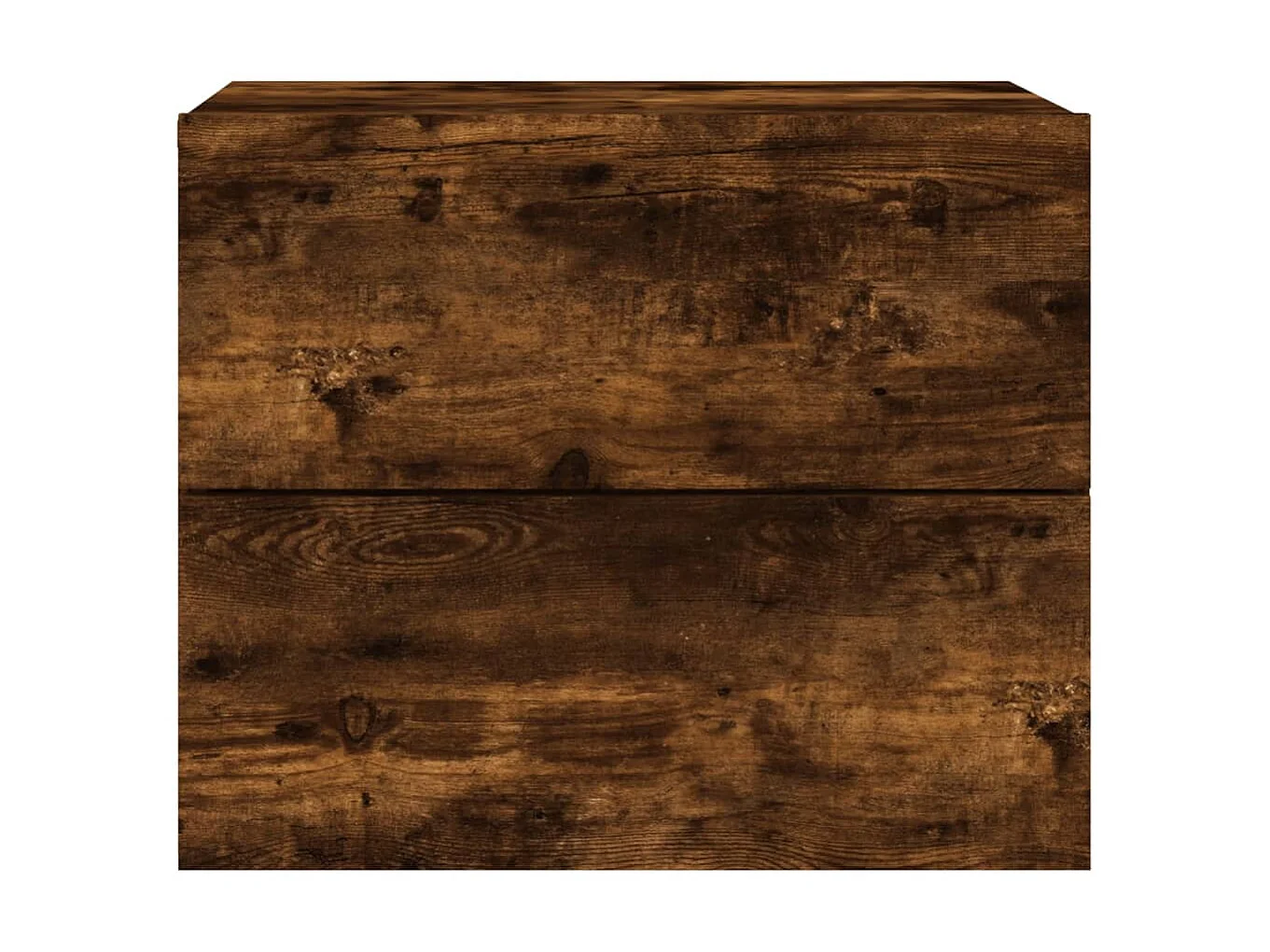 Wand-Nachttisch Nachtschrank mit LED-Leuchten Räuchereiche -RN20675