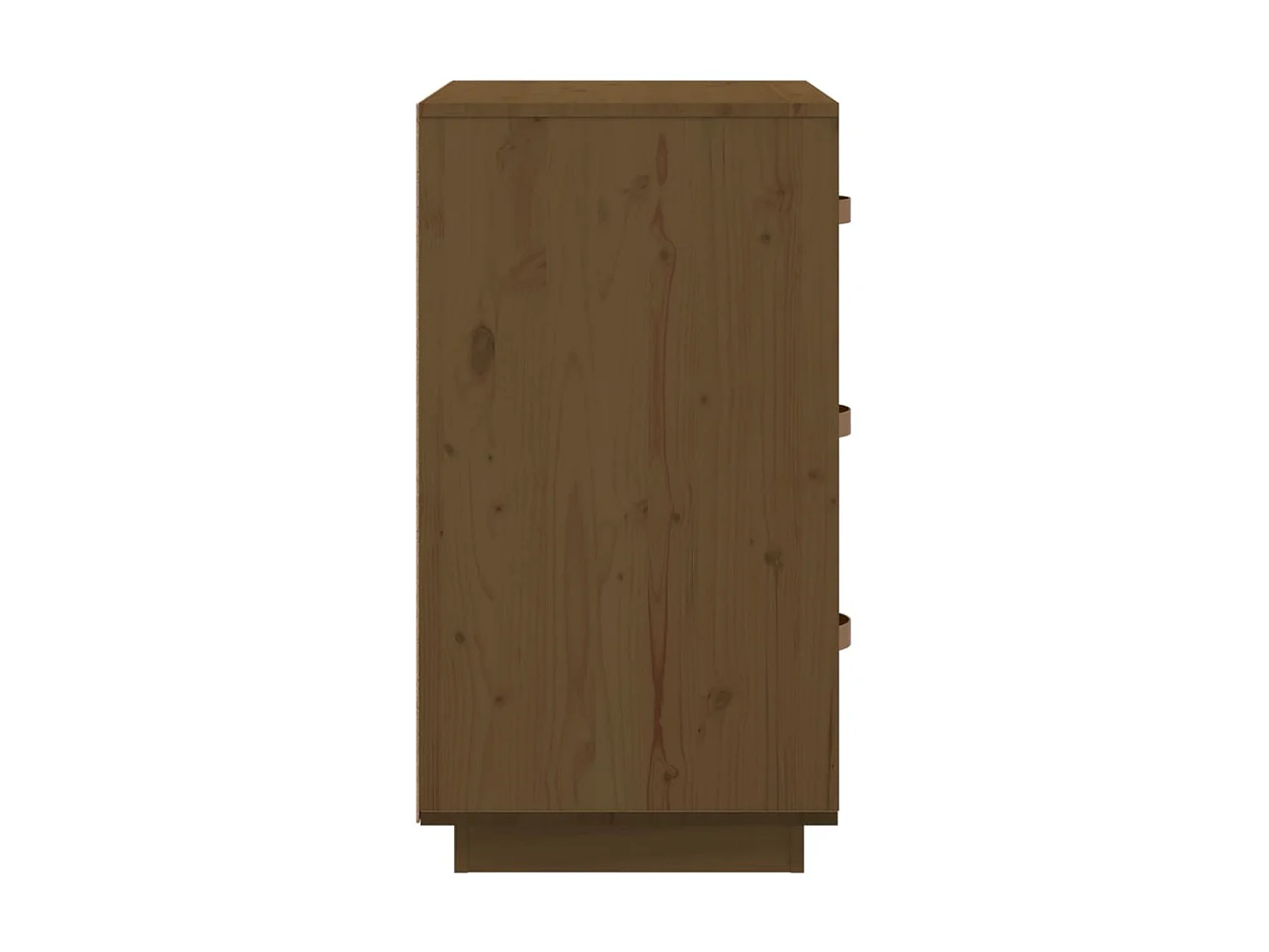 Nachttisch Nachtschrank Honigbraun 40x40x75 cm Massivholz Kiefer -RN13259