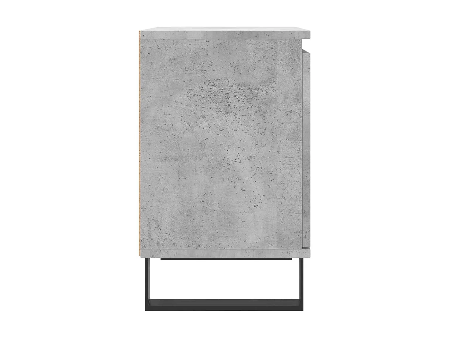 2er-Set Nachttische Nachtschrank Betongrau 40x30x50 cm Holzwerkstoff -RN61124