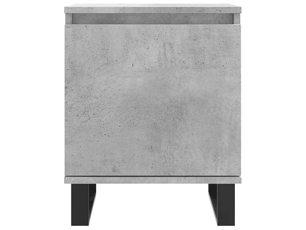 2er-Set Nachttische Nachtschrank Betongrau 40x30x50 cm Holzwerkstoff -RN61124