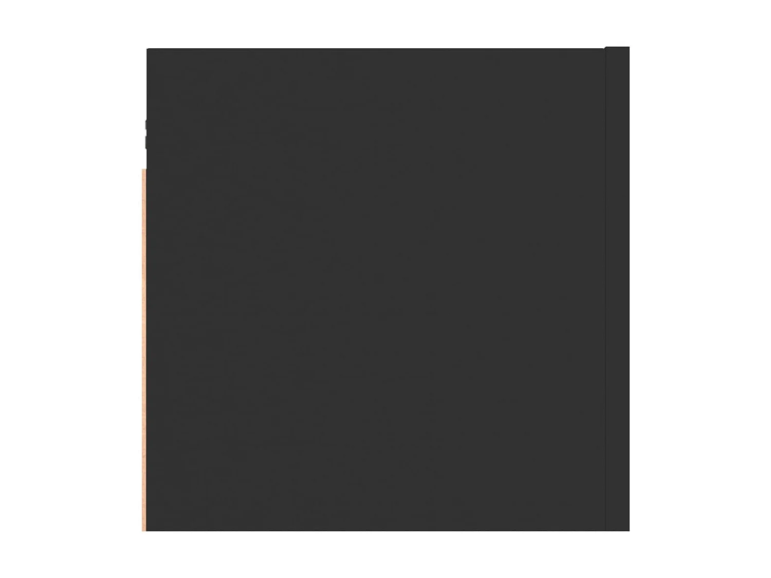 Nachttisch Nachtschrank Schwarz 30,5x30x30 cm Holzwerkstoff -RN30272