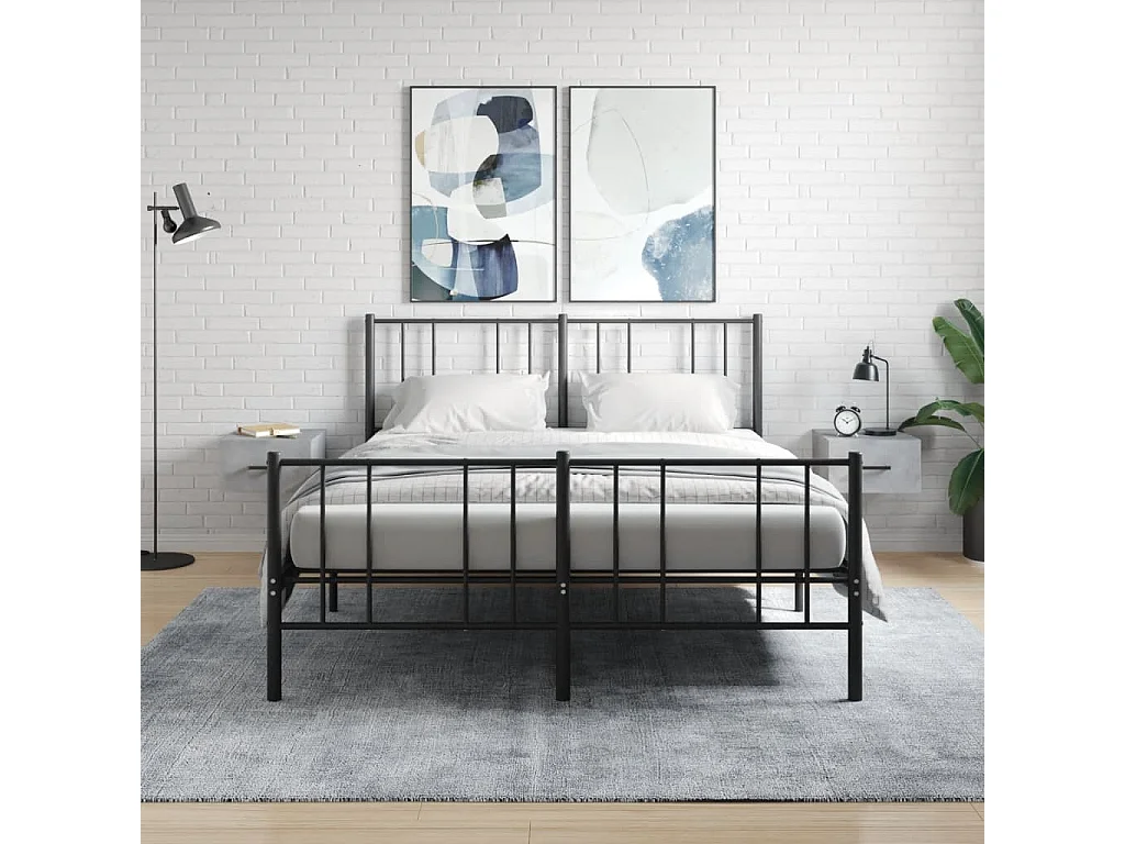 2er-Set Wand-Nachttische Nachtschrank Betongrau 35x35x20 cm -RN77981