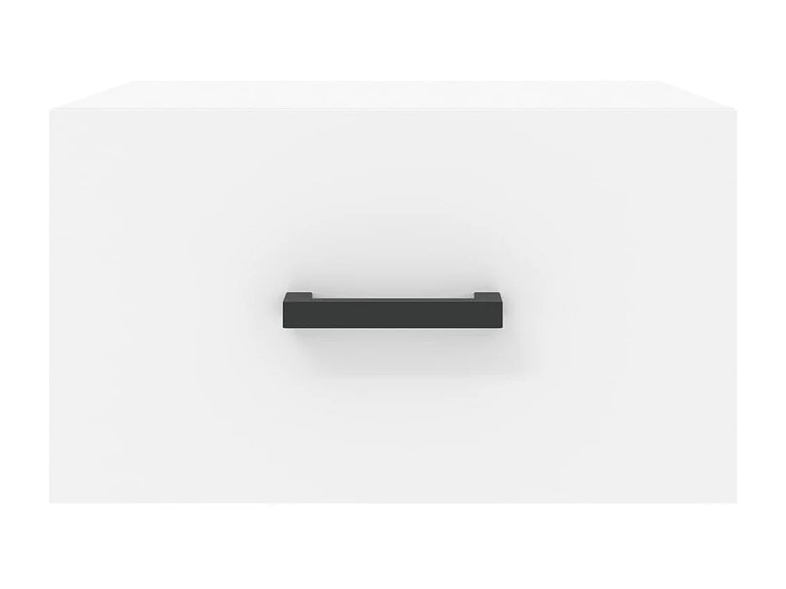Wand-Nachttisch Nachtschrank Weiß 35x35x20 cm -RN13461