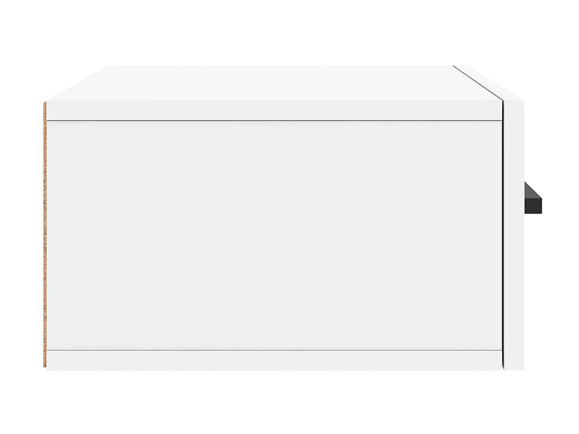 Wand-Nachttisch Nachtschrank Weiß 35x35x20 cm -RN13461